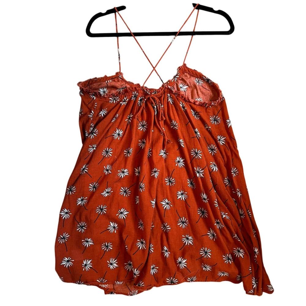 Madewell Ruffle-Neck Cover-Up Mini Dress - Size L - Picture 6 of 7